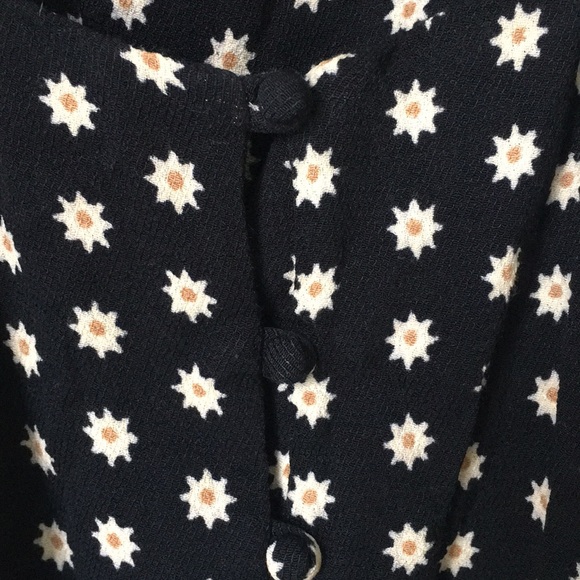 Free people navy NWT intimately flower ruffle - Picture 4 of 7